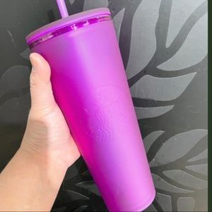 - New Starbucks Soft touch Matte Purple Tumbler Venti 24oz